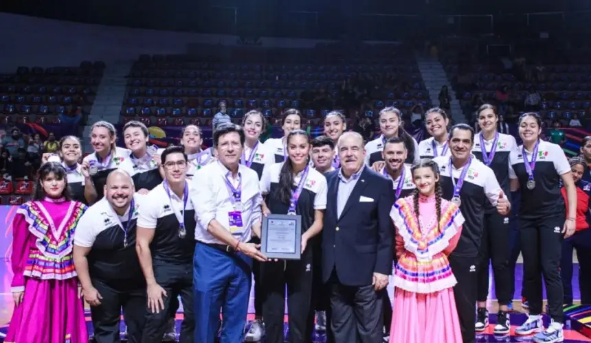 México gana medalla de plata en Copa Panamericana Femenil sub-23 de voleibol de sala