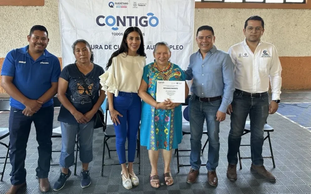 La Secretaría del Trabajo (ST) en Querétaro, capacitó a 200 mujeres de la zona serrana. Foto: Cortesía