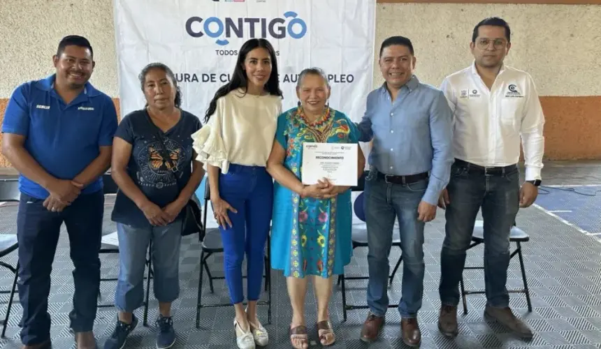 La Secretaría del Trabajo (ST) en Querétaro, capacitó a 200 mujeres de la zona serrana. Foto: Cortesía