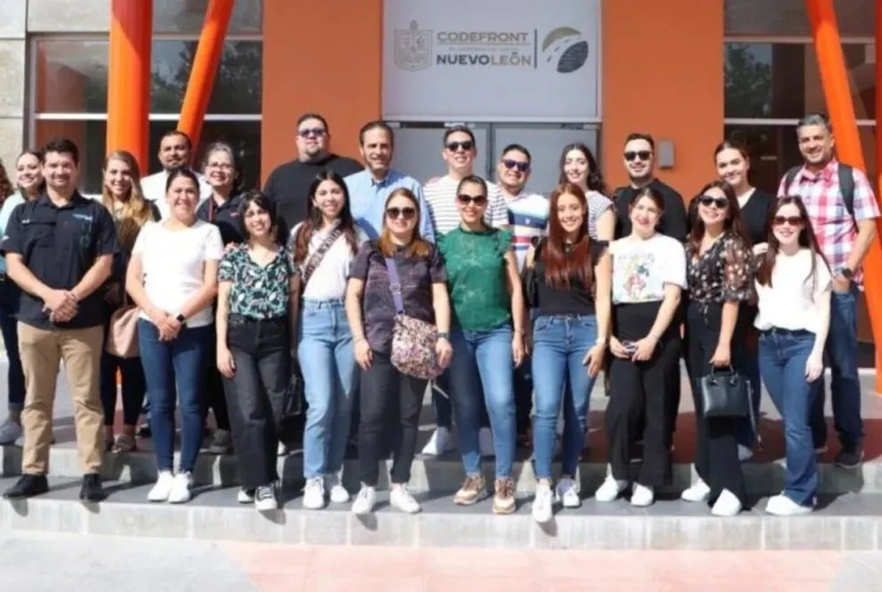 Directivos de las empresas Europartners y Thor Equities, muestran interés en Puerto Colombia, en Nuevo León. Foto: Cortesía