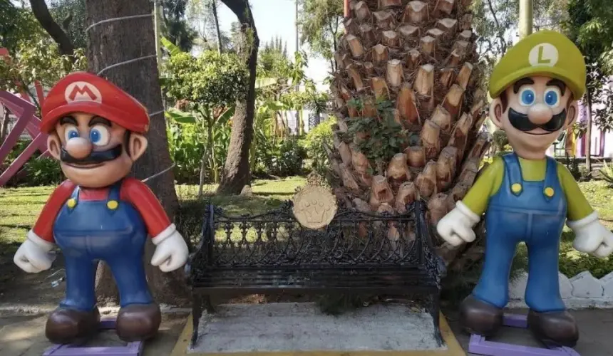 El Parque de Mario Bros, en la alcaldía Venustiano Carranza, en la CDMX. Foto: Cortesía