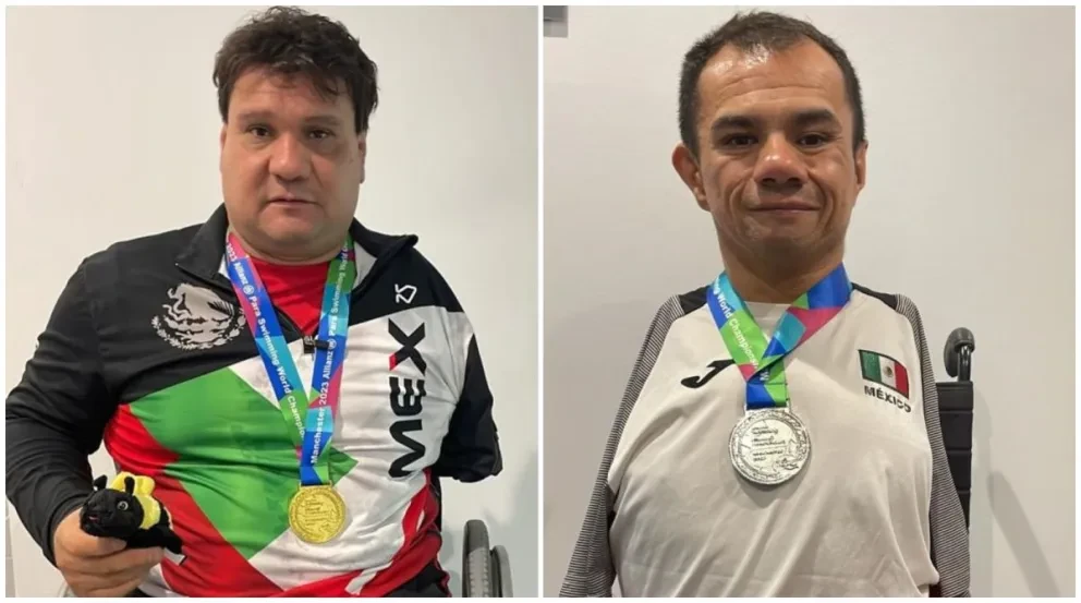 México conquista oro y plata en el Campeonato Mundial de Para Natación de Manchester, Inglaterra.