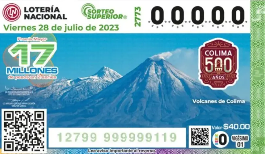 Lotería Nacional: resultados del Sorteo Superior 2773 del 28 de julio de 2023