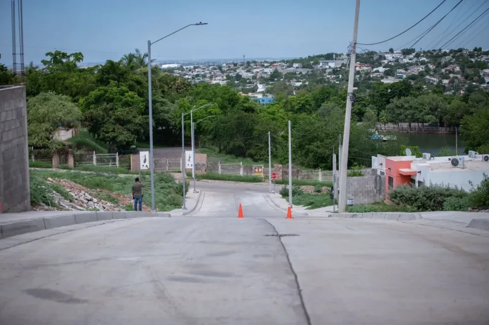 Calles pavimentadas en Culiacán, Sinaloa.