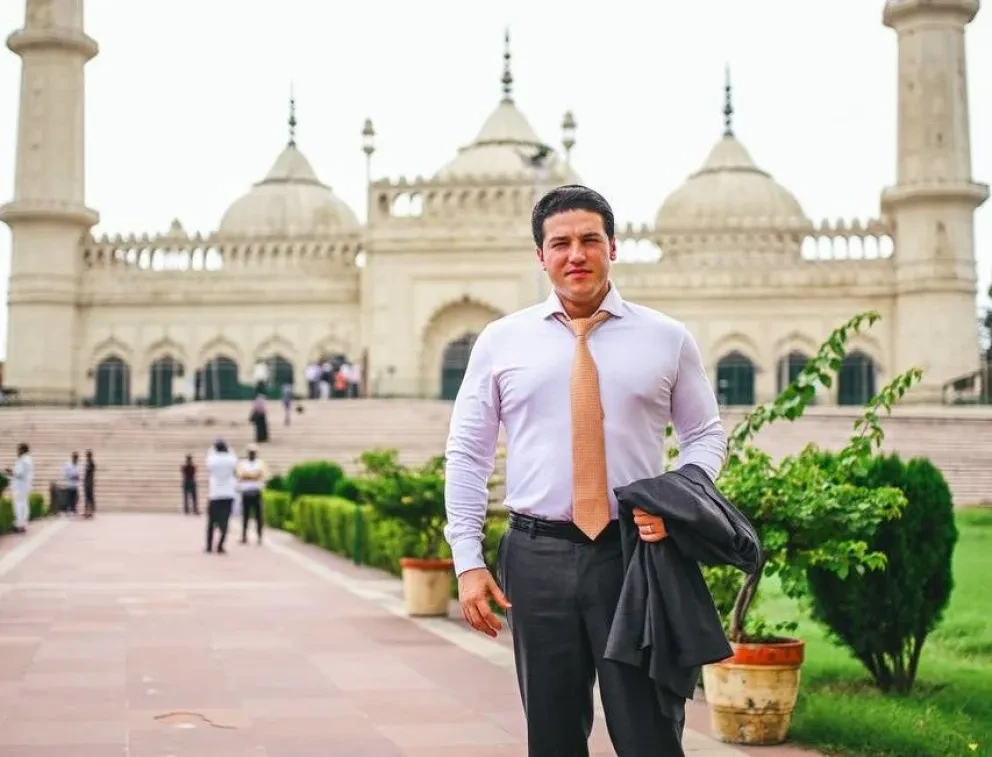 El gobernador, Samuel García Sepúlveda, continúa con su gira de trabajo por al India. Foto: Cortesía