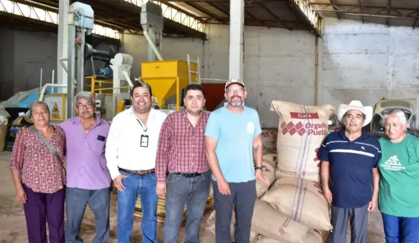 Café poblano consigue exportar sus primeras 3 toneladas a Estados Unidos. Foto: Cortesía