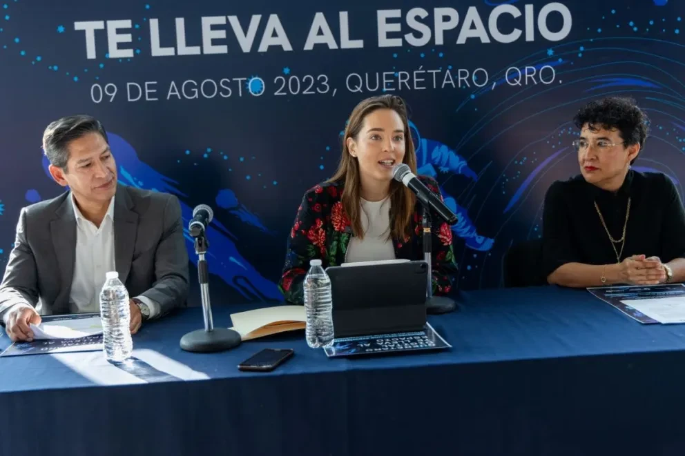 Presentación de la convocatoria Contigo Querétaro digital te lleva al espacio. Foto: Cortesía
