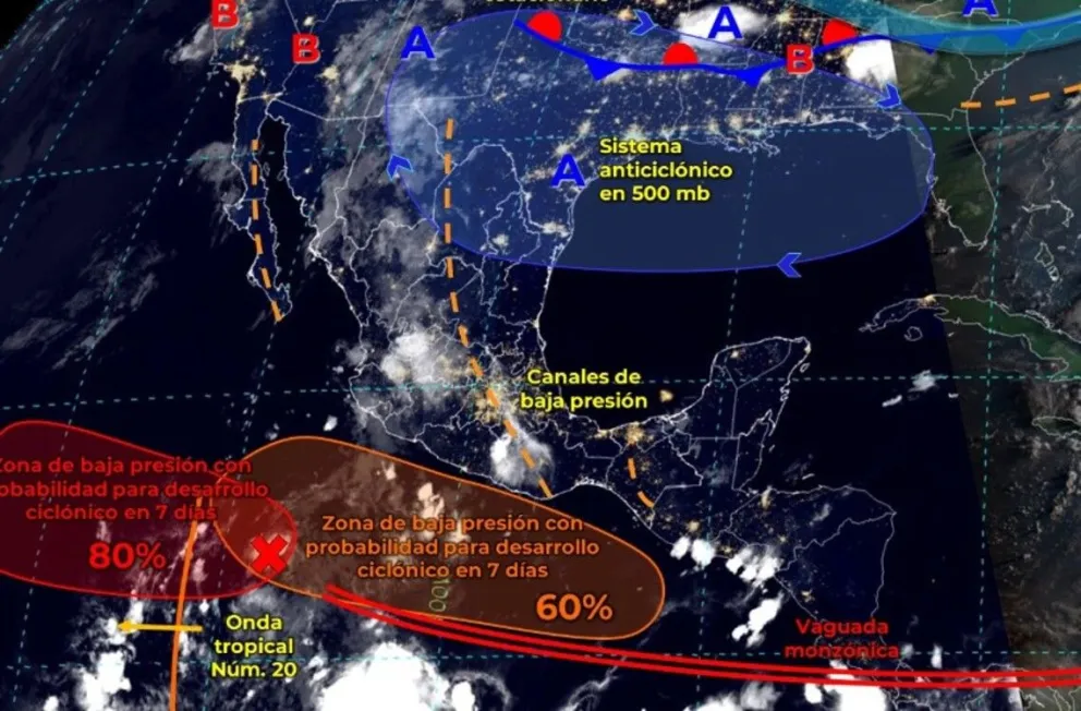 ¡Más lluvias para Sinaloa! Clima en México hoy viernes 11 de agosto de 2023