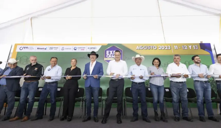 Inauguraron la Expo Campo El Marqués 2023, en Querétaro. Foto: Cortesía