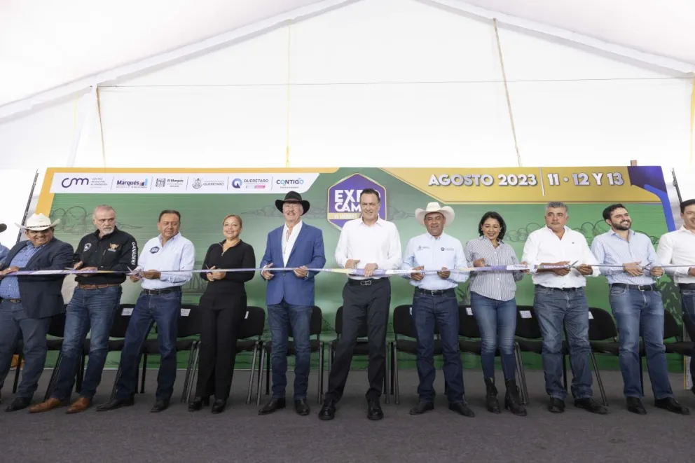 Inauguraron la Expo Campo El Marqués 2023, en Querétaro. Foto: Cortesía