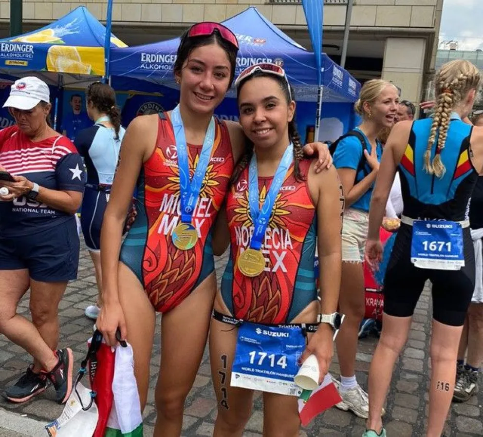  Joelle Noblecia González, concluyó su participación en el Campeonato Mundial de Triatlón 2023 en Hamburgo, Alemania. Foto: Cortesía