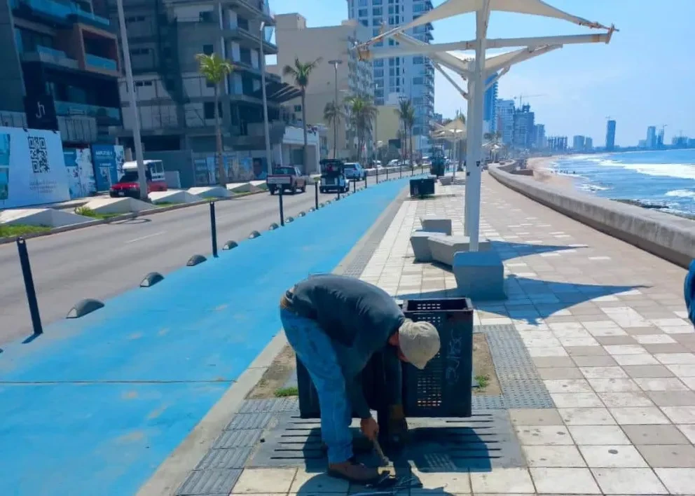 Renuevan la vista del malecón de Mazatlán. Foto: Cortesía