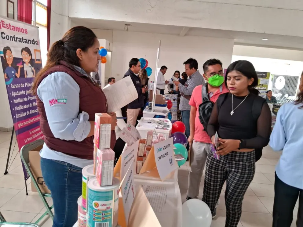 Feria de Empleo en San Bartolo, Puebla. Foto: Cortesía