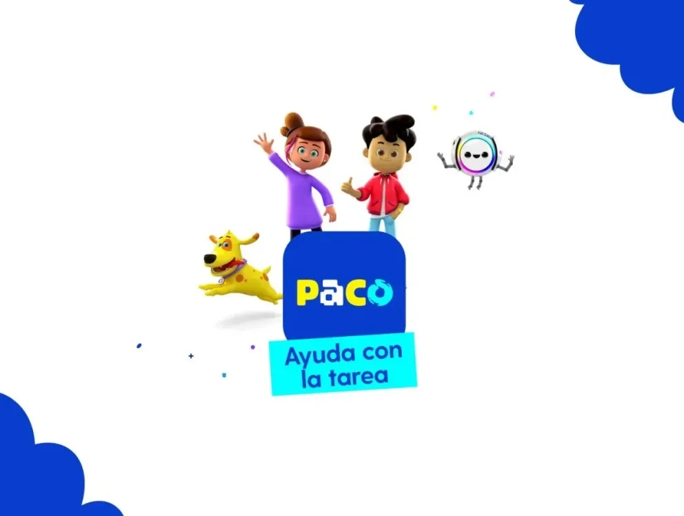 PACO ayuda con ejercicios y tareas escolares