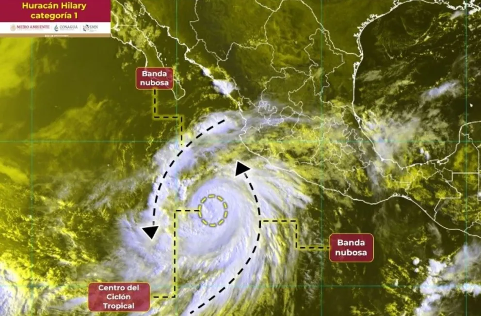 Clima en México 17 de agosto de 2023: huracán Hilary causará lluvias fuertes en estos estados