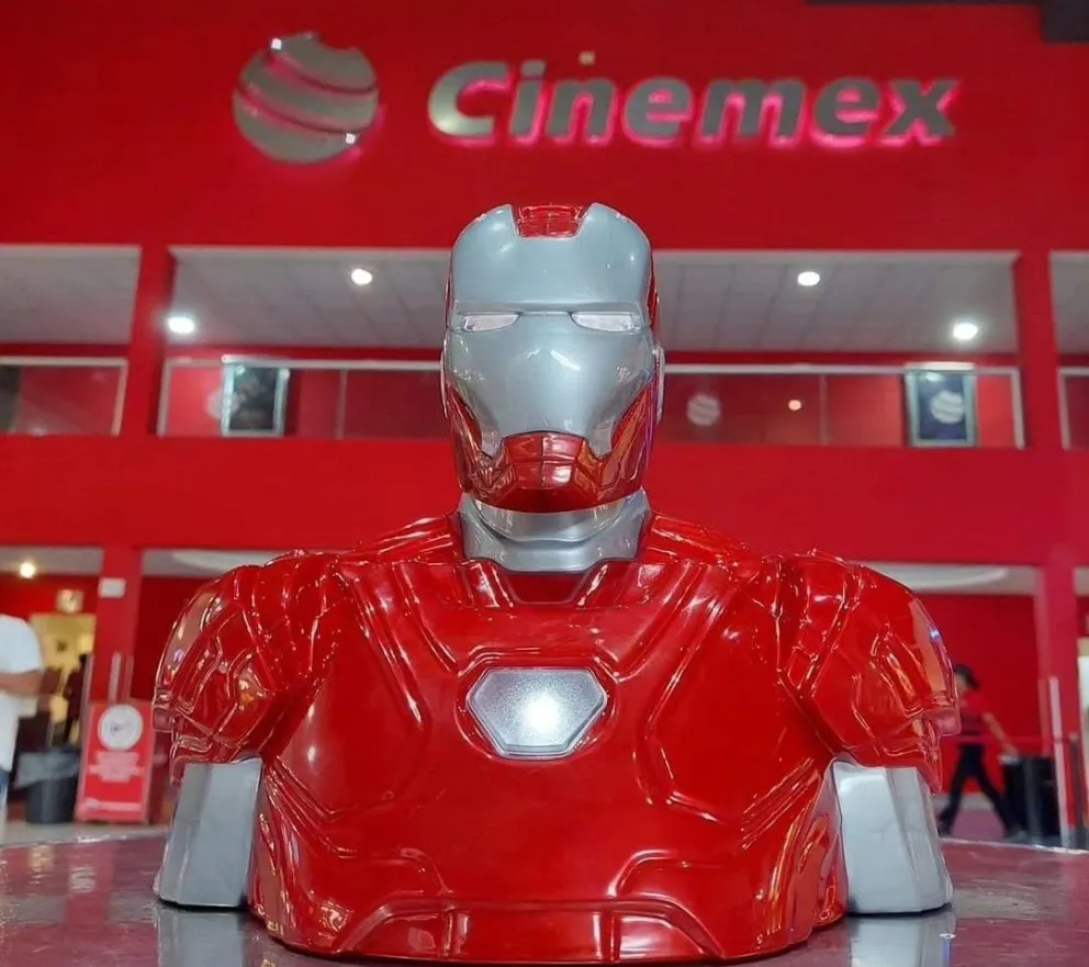 Ya salió la palomera de Iron Man en Cinemex. Foto: Vasos de Cine y C