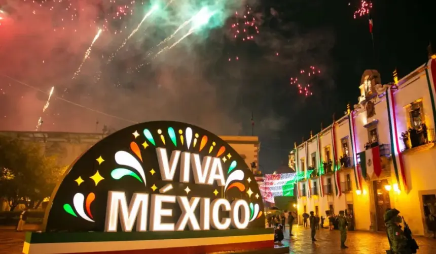 Ceremonia del Grito de Independencia en Querétaro. Foto: Cortesía