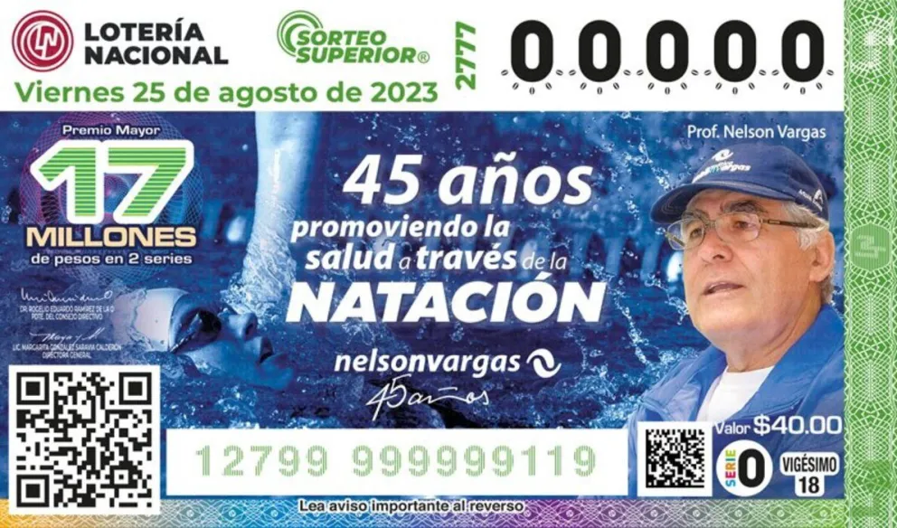 Lotería Nacional: números ganadores del Sorteo Superior 2777 del 25 de agosto de 2023