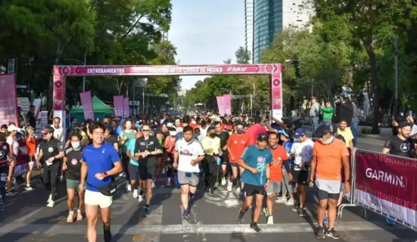 Calles cerradas por el Maratón de la CDMX de este domingo 27 de agosto. Foto: Cortesía