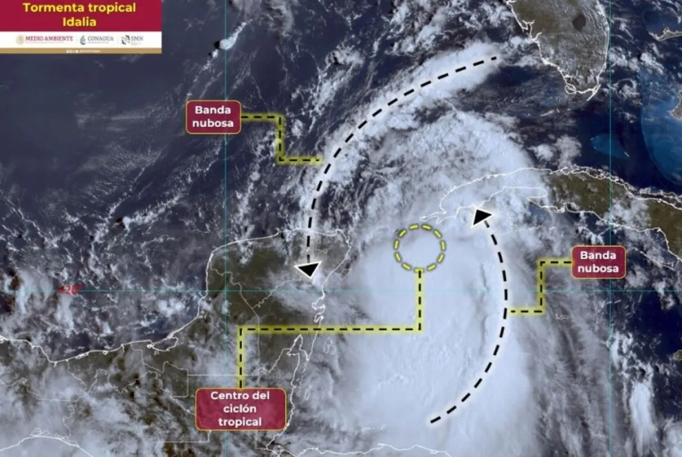 Clima en México hoy 28 de agosto de 2023: tormenta Idalia causarsá lluvias fuertes en Península de Yucatán