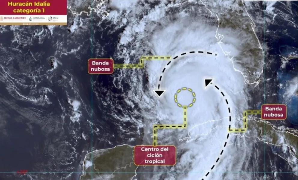 Frente frío núm. 1 y huracán Idalia provocarán lluvias en México: clima hoy 29 de agosto de 2023