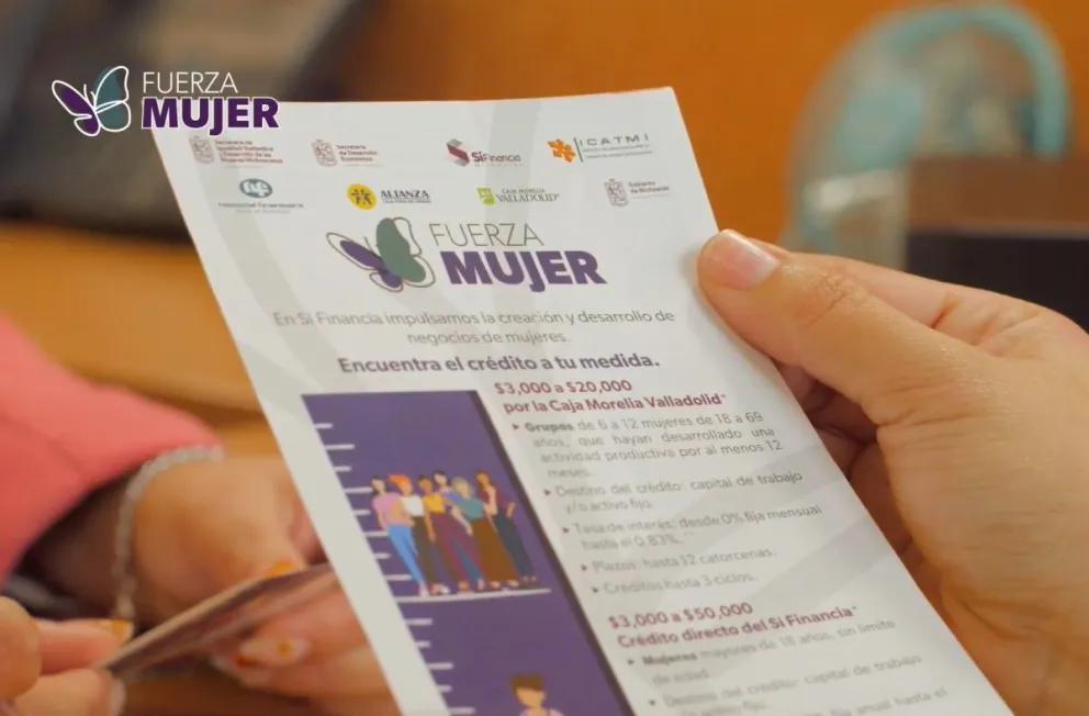 Cómo solicitar un préstamo de Fuerza Mujer en Michoacán.