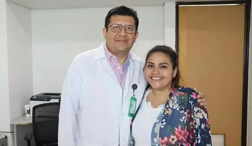 Cecilia había acudido a una cita de seguimiento en el IMSS cuando sufrió un evento vascular cerebral. Foto: IMSS