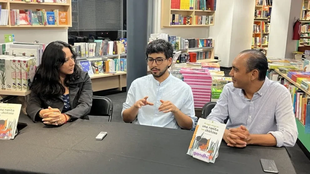 La presentación del libro, Mi mejor amiga es una ranita bien chisto. Foto: Cortesía