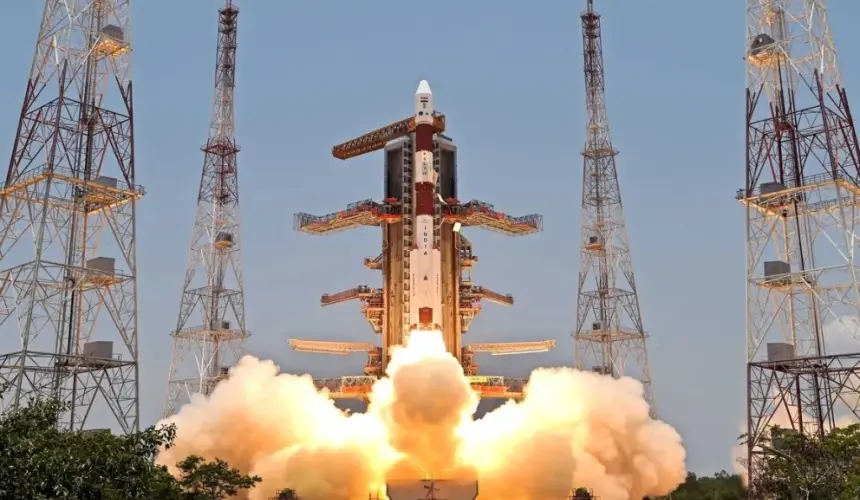 La misión Aditya-L1 fue lanzada desde el centro espacial de Sriharikota, al sur de la India. Foto: ISRO