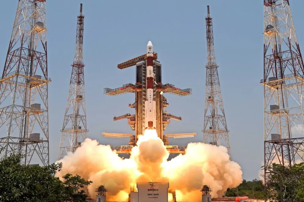 La misión Aditya-L1 fue lanzada desde el centro espacial de Sriharikota, al sur de la India. Foto: ISRO