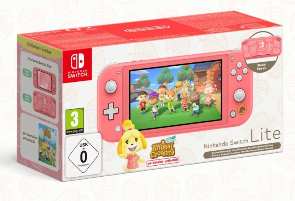 Nintendo Switch Lite edición Animal Crossing con juego incluido: características y precio