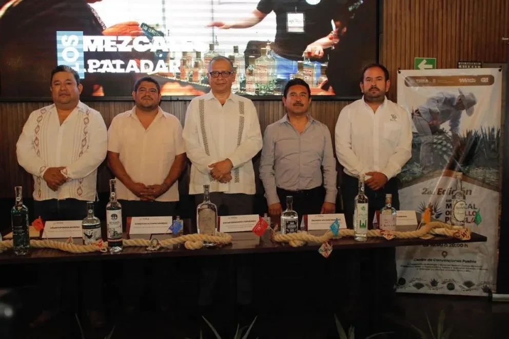 Expo Mezcal Orgullo Puebla 2023 fue presentada de manera oficial. Foto: Cortesía