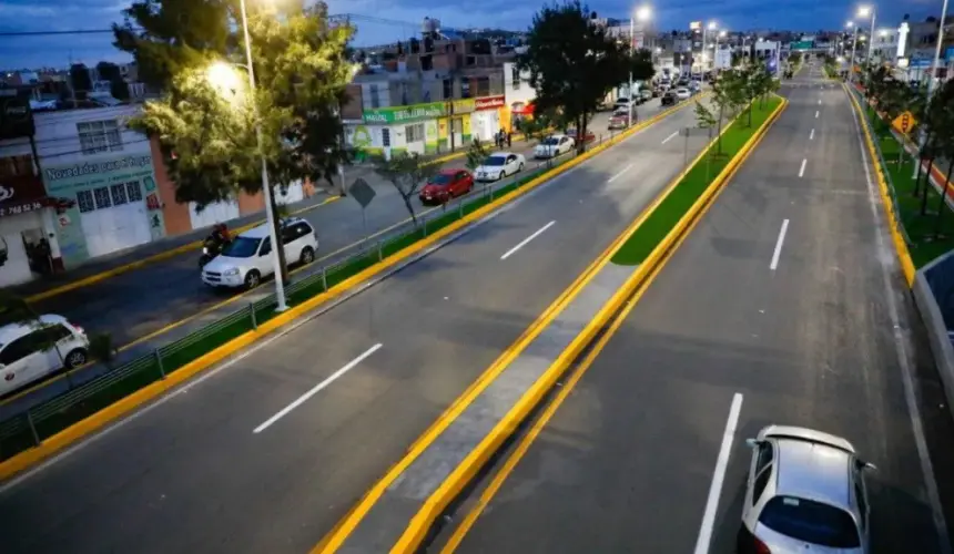 Apertura de la primera etapa de la vialidad El Orito en el municipio de Zacatecas. Foto: Cortesía