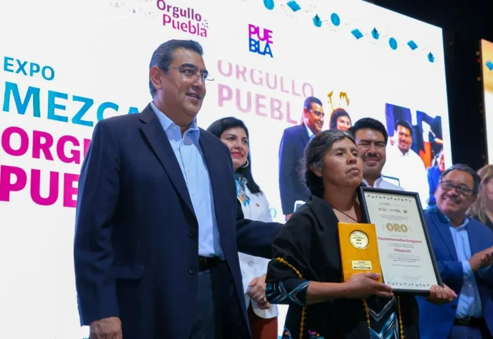 Apertura de la Expo Mezcal Orgullo Puebla 2023 en el Centro de Convenciones. Foto: Cortesía