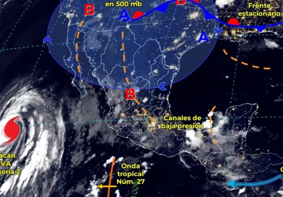 ¡Saca el paraguas! Lluvias para Sinaloa y más estados este viernes 8 de septiembre de 2023