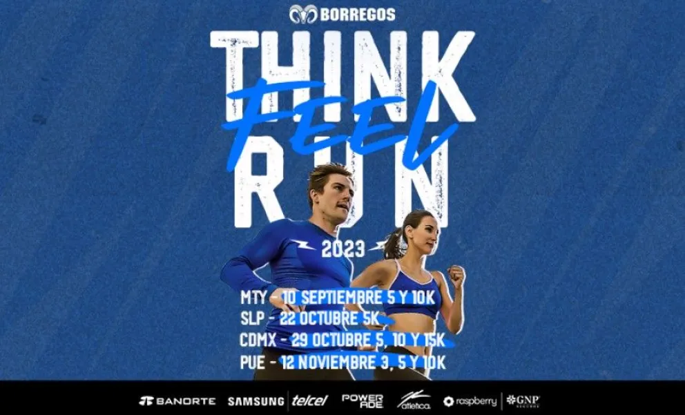 En sus marcas, listos... Borregos THINK, FEEL, RUN 