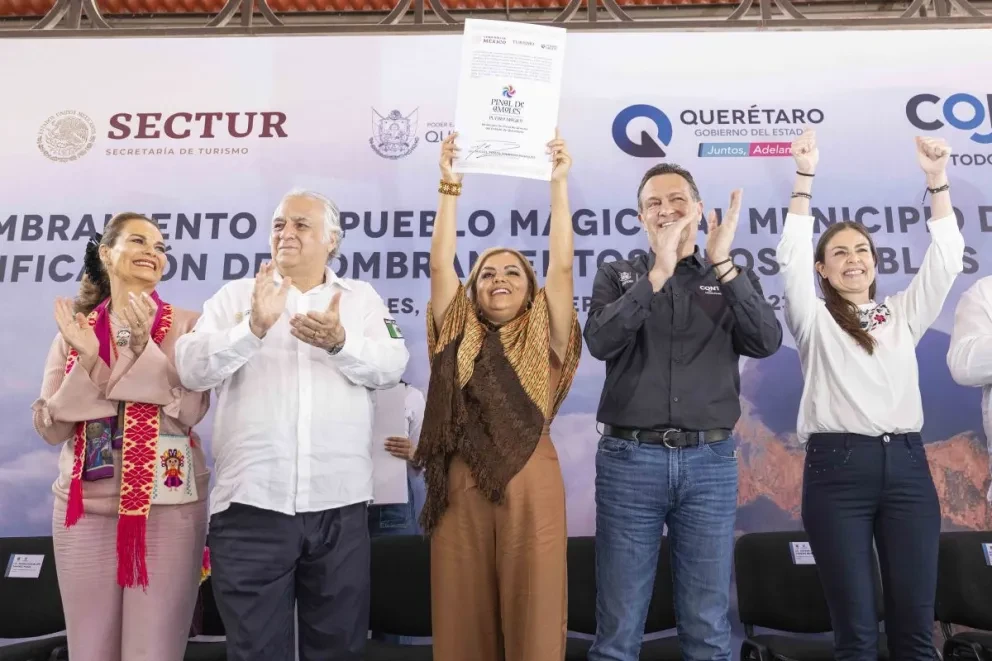 Pinal de Amoles, recibe de manera oficial la distinción de pueblo mágico. Foto: Cortesía