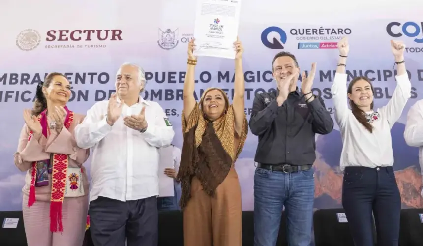 Pinal de Amoles, recibe de manera oficial la distinción de pueblo mágico. Foto: Cortesía