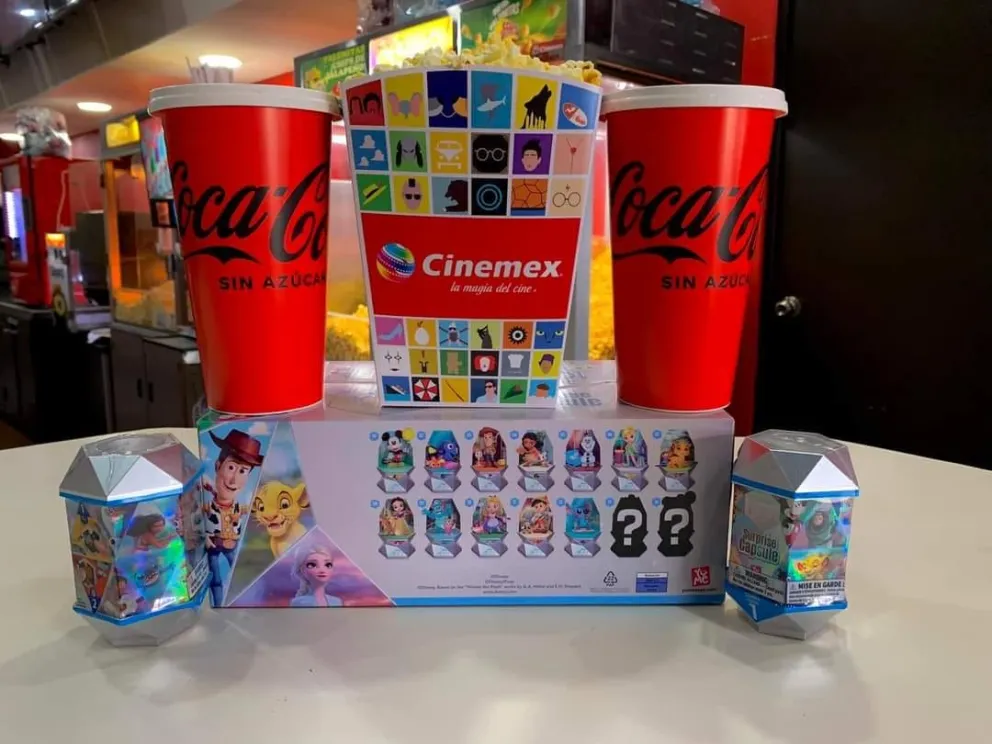 Cápsulas de Disney sorpresa ya están disponibles en Cinemex. Foto: Coleccionando