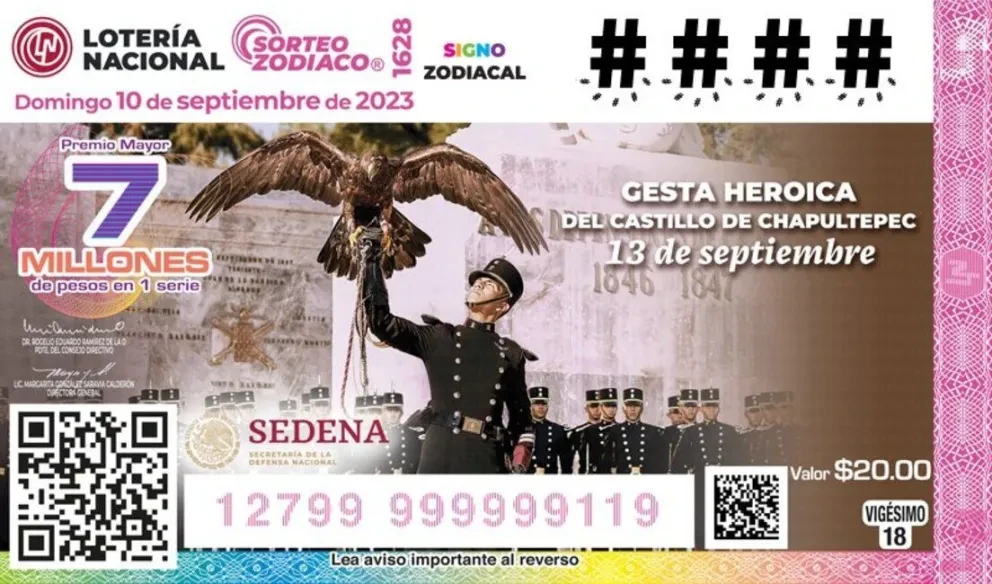 El Sorteo Zodiaco ofrece un premio mayor de 7 millones de pesos. Imagen: Lotería Nacional