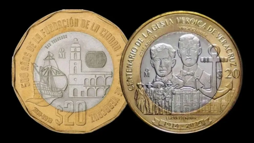 Si tienes monedas conmemorativas, debes saber que puedes venderlas o empeñarlas en el Monte de Piedad. Foto: Banxico