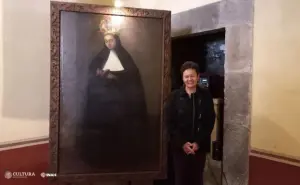 ¡Tesoro histórico! Gabriela donó una pintura de 1824 al Museo Regional de Tlaxcala como agradecimiento a México