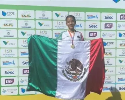 Con 15 años, la atleta Kenia Maturana conquistó Brasil