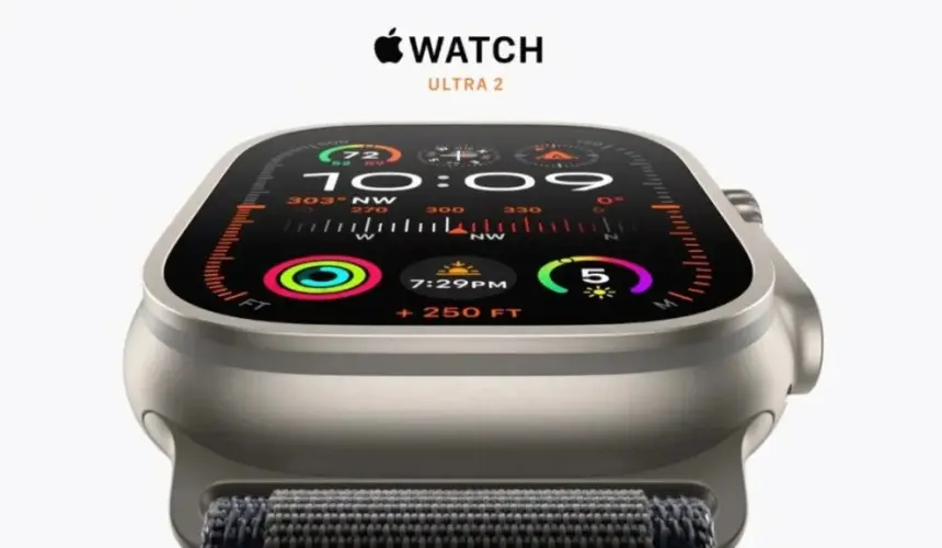 El Apple Watch Ultra 2 llega con una resistencia mejorada gracias a su diseño de titanio, así como una destacada potencia. Foto: Apple