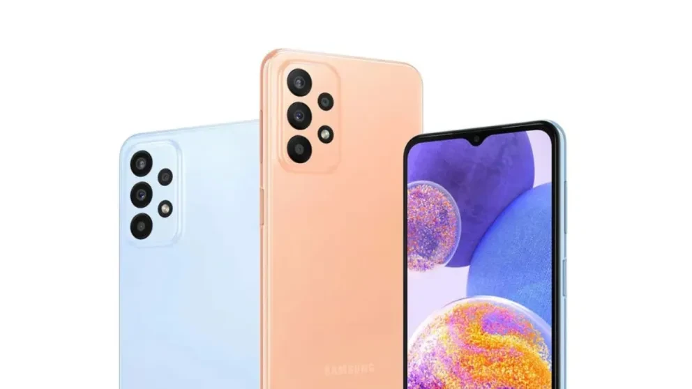 El smartphone Samsung Galaxy A23 5G de los más baratos de la marca. Foto: Cortesía