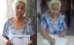 Doña Carmen, de 73 años, acaba de terminar de estudiar la primaria en Chihuahua y anhela convertirse en doctora