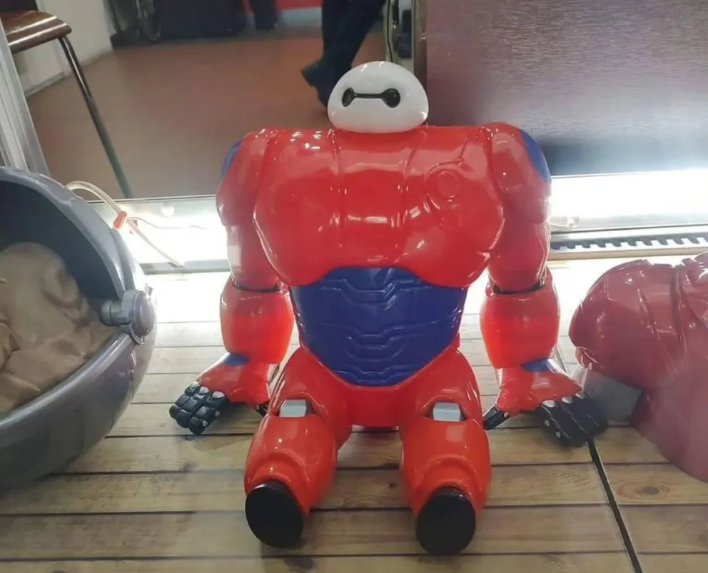 Palomera de Baymax de Grandes Héroes en Cinemex. Foto: Cortesía