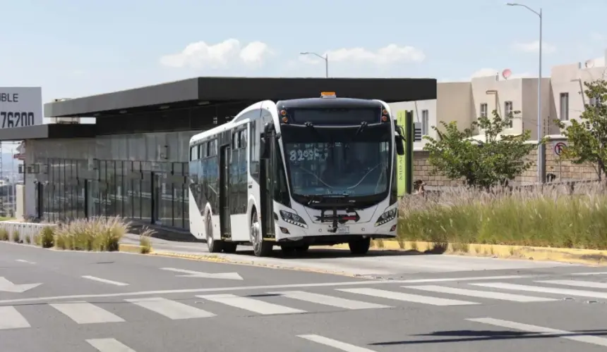 Se realizan pruebas de la ruta T-12 de transporte público en Querétaro. Foto: Cortesía