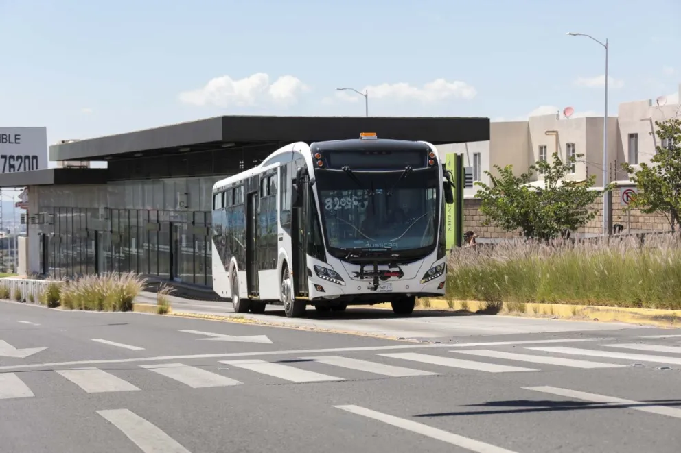 Se realizan pruebas de la ruta T-12 de transporte público en Querétaro. Foto: Cortesía