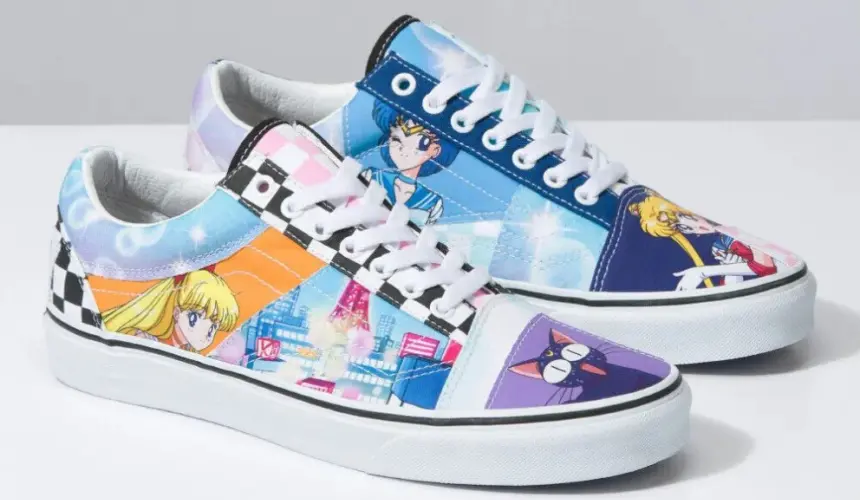 Aún hay disponibles Vans en México de la colección de Sailor Moon. Foto: Cortesía